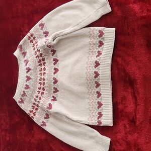 H&M Velour Sweater Girl 4-6Y